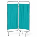 BIOMBO HOSPITALARIO DE 2 CUERPOS - ACERO INOXIDABLE