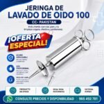 JERINGA PARA LAVADO DE OIDOS 100CC/ML - ACERO INOXIDABLE