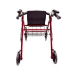 ANDADOR IMP CON FRENO Y CANASTILLA – COLOR GUINDA - Imagen 2