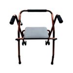 ANDADOR DE ALUMINIO ASIENTO RIGIDO BRONCE - Imagen 2