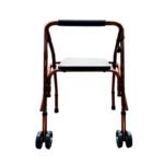 ANDADOR DE ALUMINIO ASIENTO RIGIDO BRONCE - Imagen 3